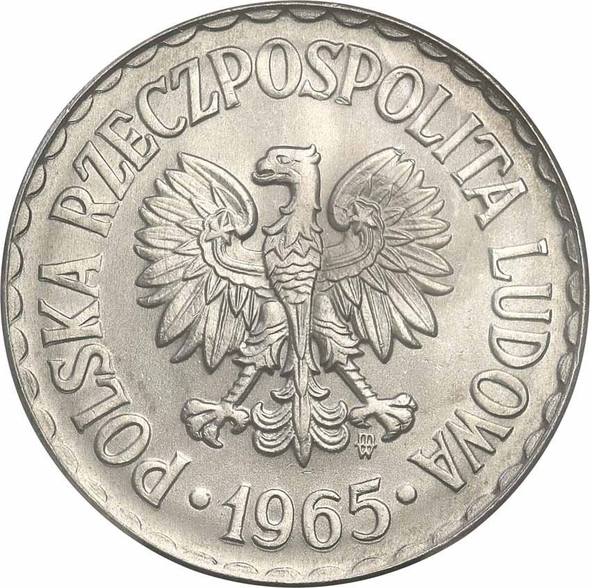 PRL. 1 złoty 1965 PCGS MS66